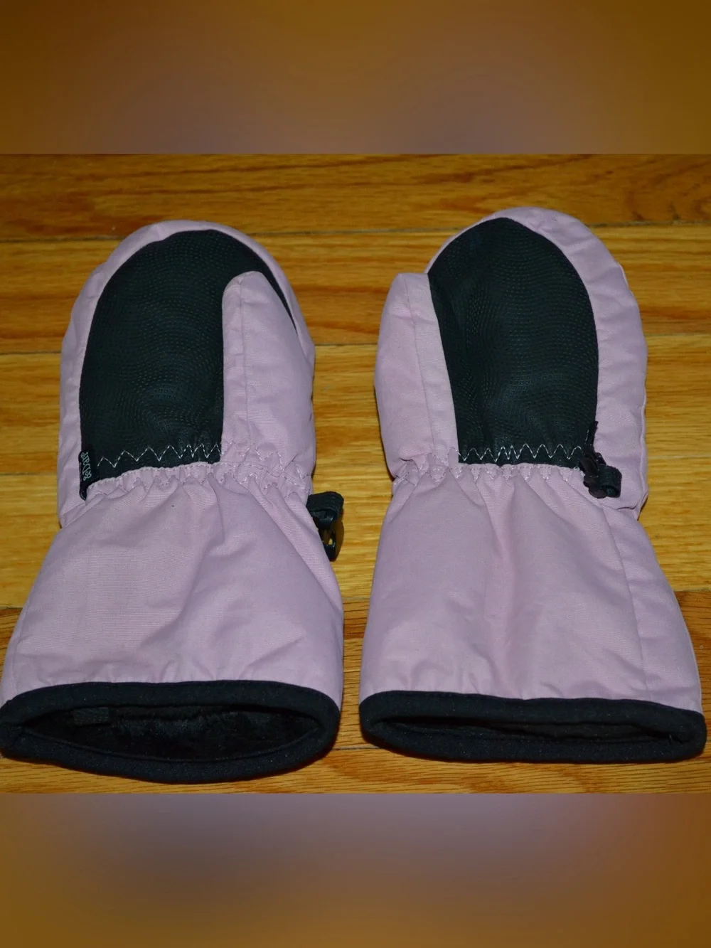 Youth girls Lily & Dan pink winter gloves /mittens, size small
